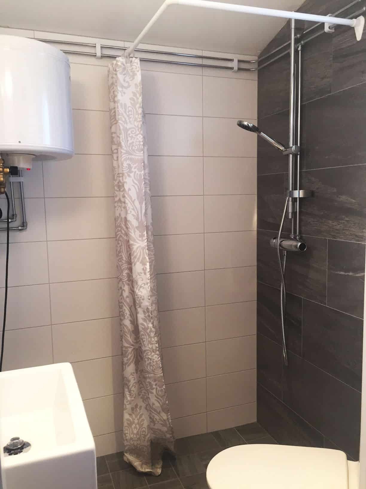 Badrum med dusch i Årehuset 15