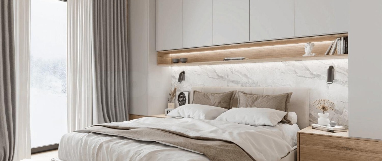Saltsjöhus 54 sovrum med garderobsvägg