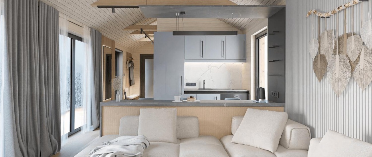 Saltsjöhus 54 kök och matplats
