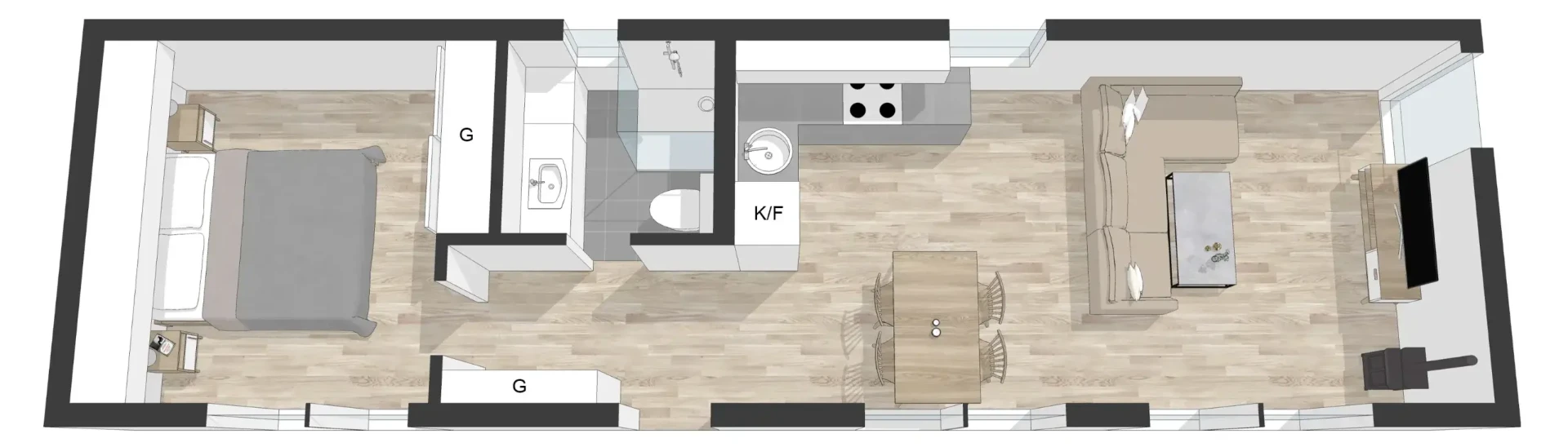 Saltsjöhus 54 Planritning 1